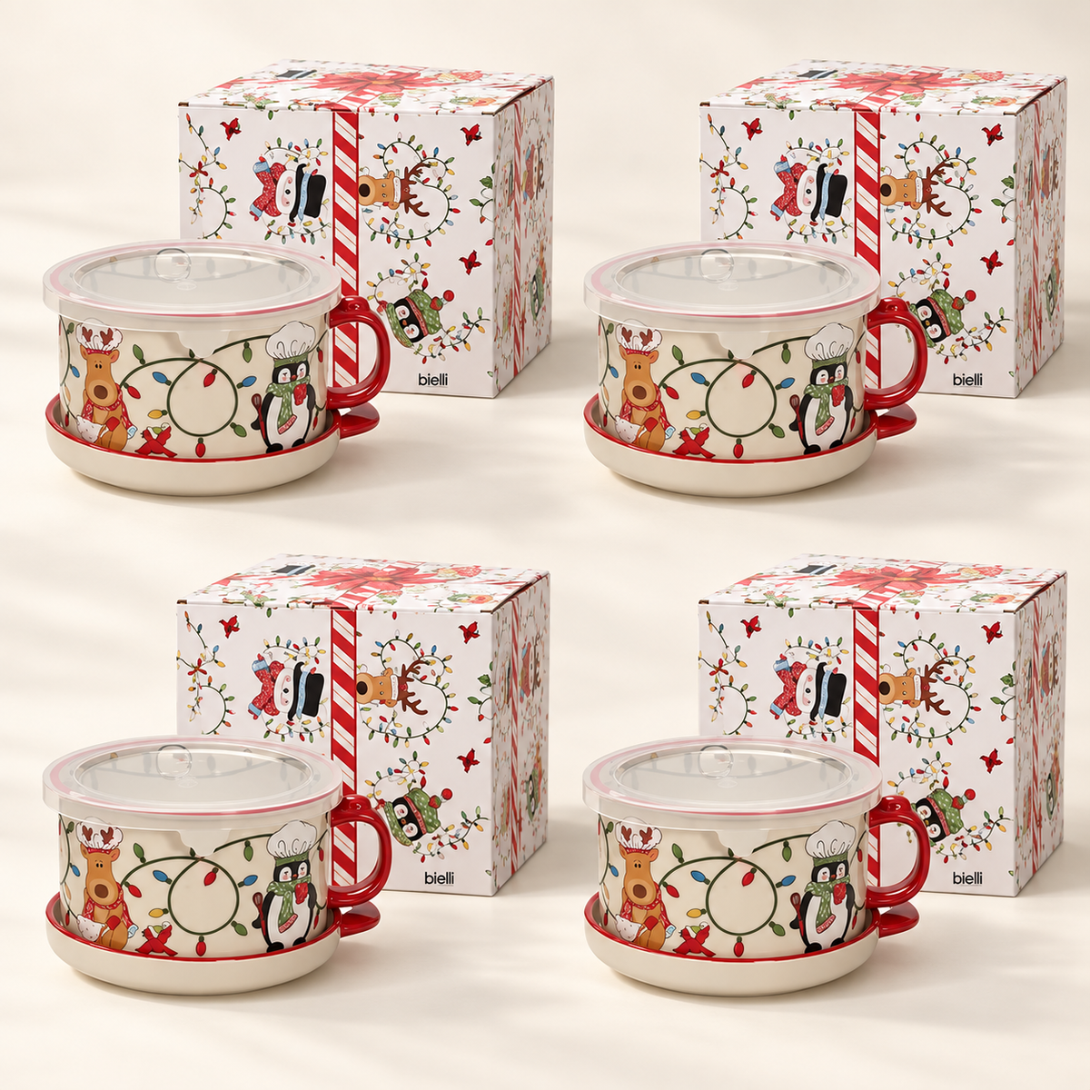 Bielli Mugs w/ Lid-its & Gift Boxes