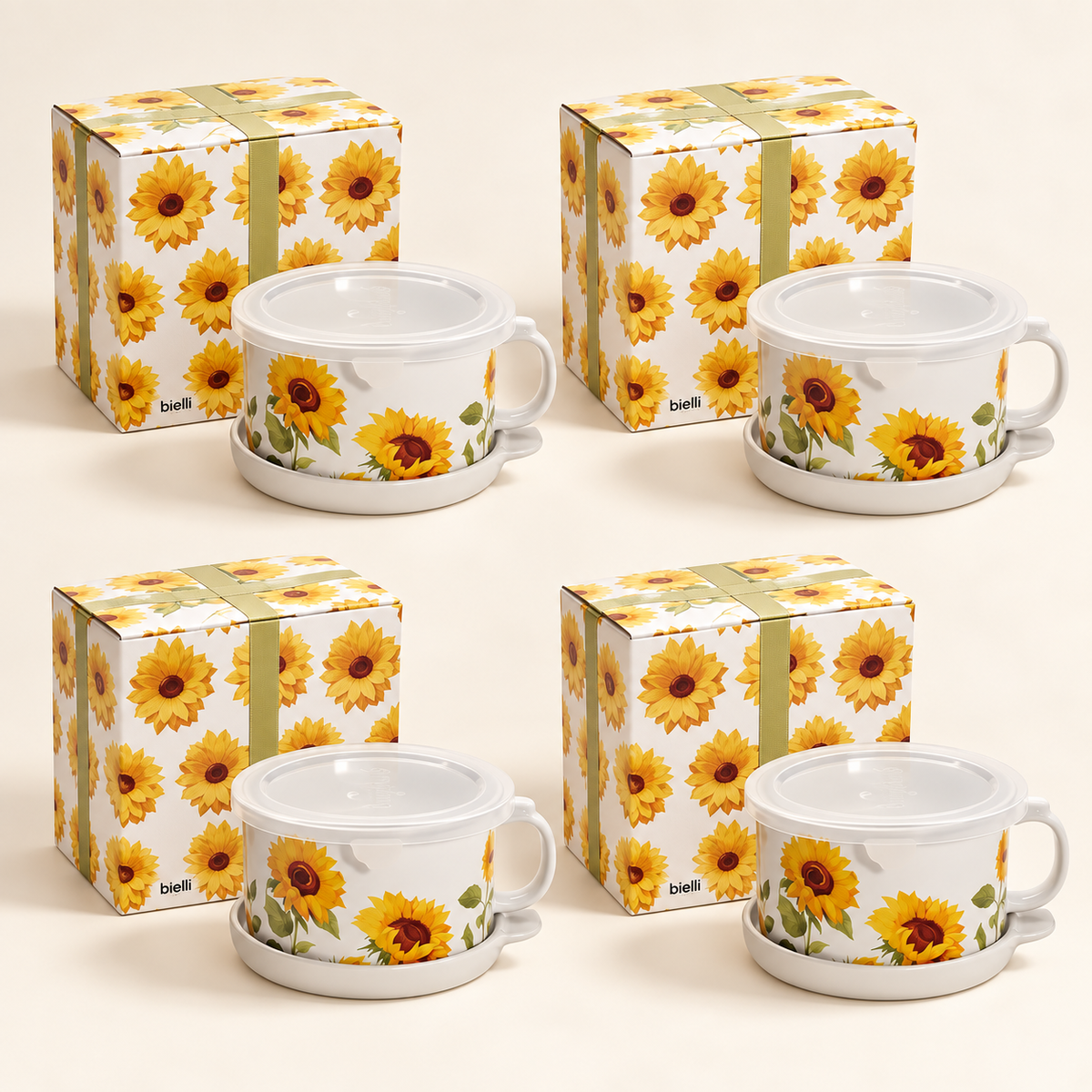 Bielli Mugs w/ Lid-its & Gift Boxes