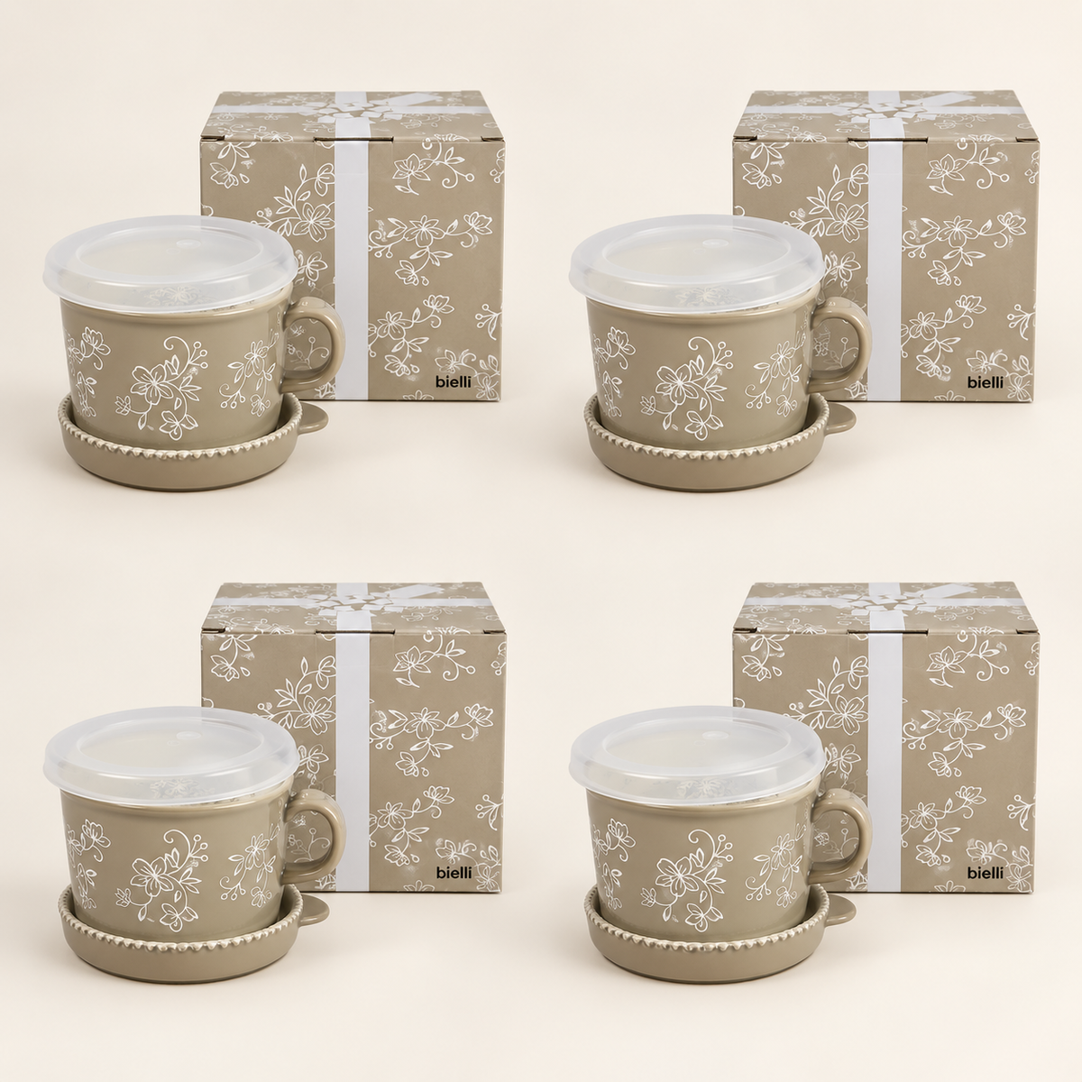 Bielli Mugs w/ Lid-its & Gift Boxes