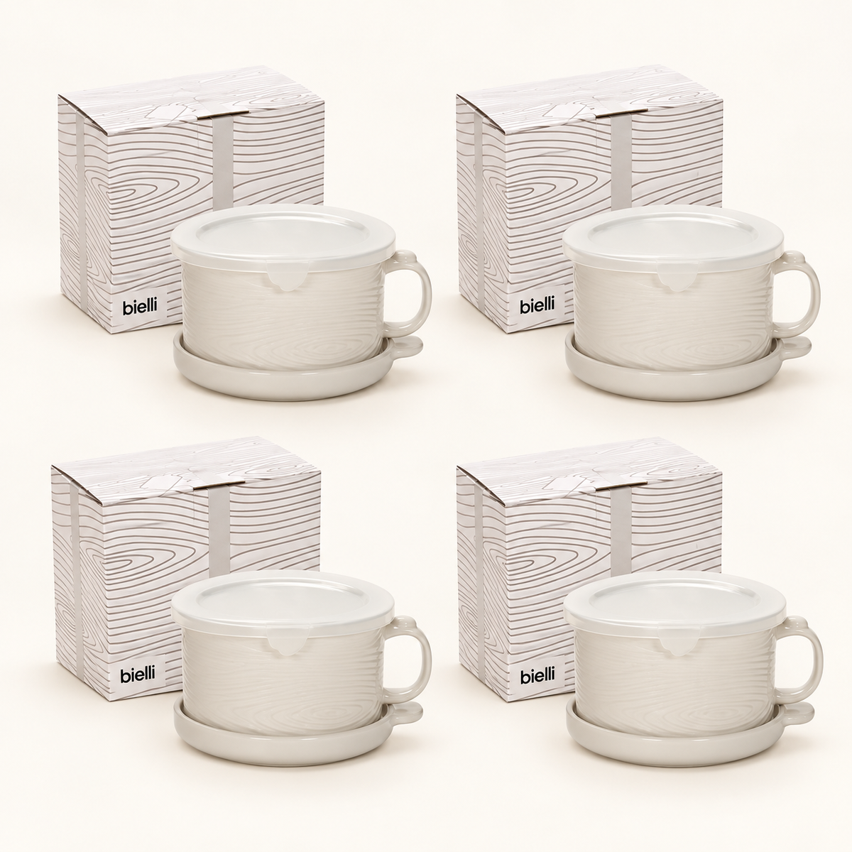 Bielli Mugs w/ Lid-its & Gift Boxes