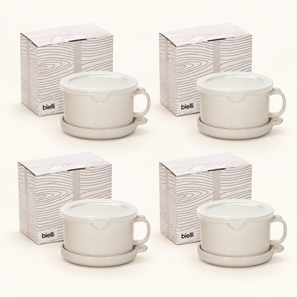 Bielli Mugs w/ Lid-its & Gift Boxes